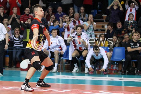  08.01.2014 RZESZOW <br />SIATKOWKA PLUS LIGA 2013/2014 MEN VOLLEYBALL POLAND POLISH PLUSLIGA LEAGUE SEASON 2013/2014 <br />MECZ ASSECO RESOVIA RZESZOW - JASTRZEBSKI WEGIEL <br />N/Z KRZYSZTOF IGNACZAK RADOSC EMOCJE SYLWETKA <br /> 