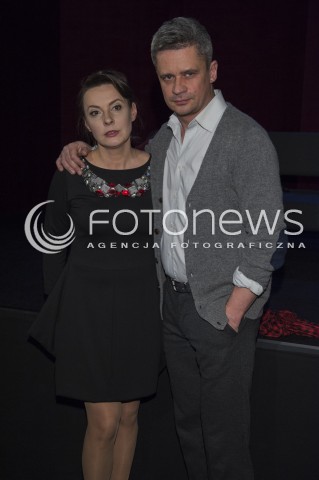  08.01.2014 WARSZAWA<br />
SPEKTAKL SCENY Z ZYCIA MALZENSKIEGO W TEATRZE KAMIENICA<br />
N/Z JUSTYNA SIENCZYLLO PIOTR GRABOWSKI<br />
 