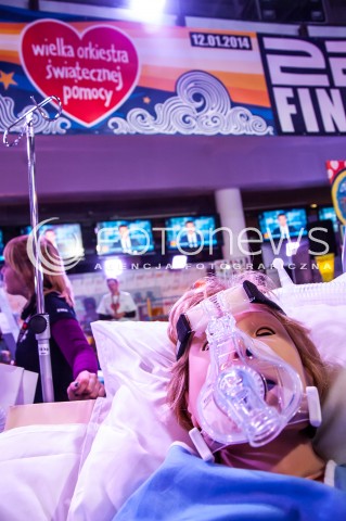  12.01.2014 WARSZAWA 22. FINAL WIELKIEJ ORKIESTRY SWIATECZNEJ POMOCY N/Z SPRZET MEDYCZNY  