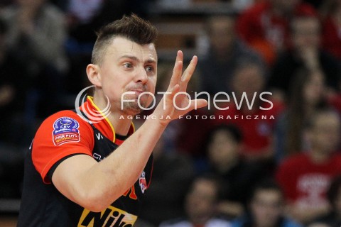  14.01.2014 RZESZOW POLAND <br />SIATKOWKA LIGA MISTRZOW MEN CEV VOLLEYBALL CHAMPIONS LEAGUE 2013/2014 MATCH<br />ASSECO RESOVIA -  KNACK ROESELARE <br />N/Z KRZYSZTOF IGNACZAK <br /> 