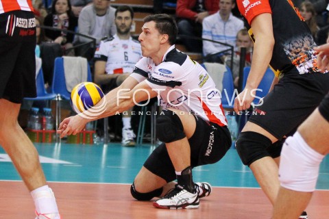  14.01.2014 RZESZOW POLAND <br />SIATKOWKA LIGA MISTRZOW MEN CEV VOLLEYBALL CHAMPIONS LEAGUE 2013/2014 MATCH<br />ASSECO RESOVIA -  KNACK ROESELARE <br />N/Z ALEH ACHREM OLIEG AKHREM  FAIL<br /> 