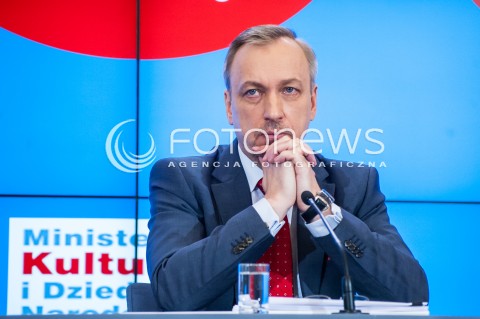  16.01.2014 WARSZAWA KONFERENCJA PRASOWA MINISTRA KULTURY I DZIEDZICTWA NARODOWEGO BOGDANA ZDROJEWSKIEGO N/Z BOGDAN ZDROJEWSKI  