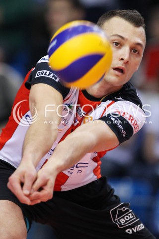  18.01.2014 RZESZOW <br />SIATKOWKA PLUS LIGA 2013/2014 MEN VOLLEYBALL POLAND POLISH PLUSLIGA LEAGUE SEASON 2013/2014 <br />MECZ ASSECO RESOVIA RZESZOW - PGE SKRA BELCHATOW <br />N/Z PAUL LOTMAN SYLWETKA <br /> 