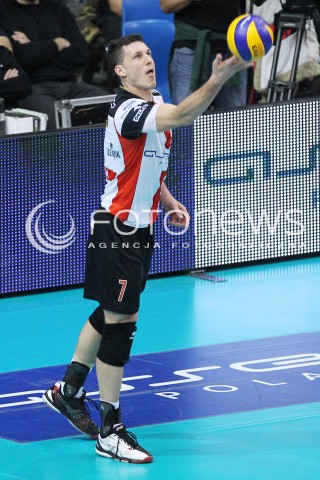  18.01.2014 RZESZOW <br />SIATKOWKA PLUS LIGA 2013/2014 MEN VOLLEYBALL POLAND POLISH PLUSLIGA LEAGUE SEASON 2013/2014 <br />MECZ ASSECO RESOVIA RZESZOW - PGE SKRA BELCHATOW <br />N/Z ALEH ACHREM OLIEG AKHREM SYLWETKA <br /> 