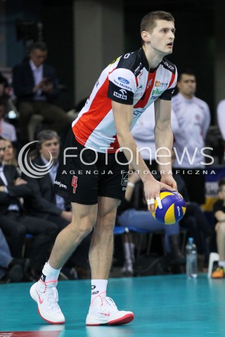  18.01.2014 RZESZOW <br />SIATKOWKA PLUS LIGA 2013/2014 MEN VOLLEYBALL POLAND POLISH PLUSLIGA LEAGUE SEASON 2013/2014 <br />MECZ ASSECO RESOVIA RZESZOW - PGE SKRA BELCHATOW <br />N/Z PIOTR NOWAKOWSKI SYLWETKA <br /> 