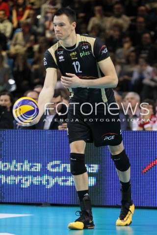  18.01.2014 RZESZOW <br />SIATKOWKA PLUS LIGA 2013/2014 MEN VOLLEYBALL POLAND POLISH PLUSLIGA LEAGUE SEASON 2013/2014 <br />MECZ ASSECO RESOVIA RZESZOW - PGE SKRA BELCHATOW <br />N/Z WOJCIECH WLODARCZYK SYLWETKA <br /> 