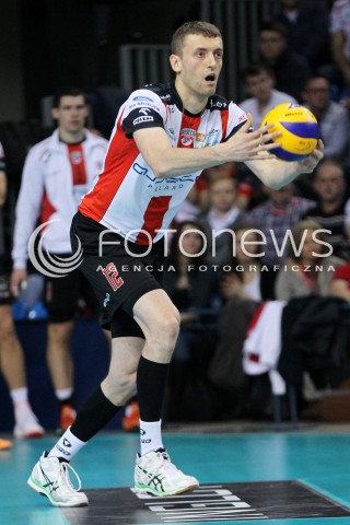  18.01.2014 RZESZOW <br />SIATKOWKA PLUS LIGA 2013/2014 MEN VOLLEYBALL POLAND POLISH PLUSLIGA LEAGUE SEASON 2013/2014 <br />MECZ ASSECO RESOVIA RZESZOW - PGE SKRA BELCHATOW <br />N/Z LUKASZ PERLOWSKI SYLWETKA <br /> 