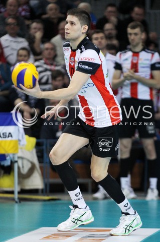  18.01.2014 RZESZOW <br />SIATKOWKA PLUS LIGA 2013/2014 MEN VOLLEYBALL POLAND POLISH PLUSLIGA LEAGUE SEASON 2013/2014 <br />MECZ ASSECO RESOVIA RZESZOW - PGE SKRA BELCHATOW <br />N/Z NIKOLAY PENCHEV PENCZEV SYLWETKA <br /> 