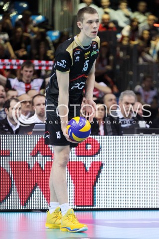  18.01.2014 RZESZOW <br />SIATKOWKA PLUS LIGA 2013/2014 MEN VOLLEYBALL POLAND POLISH PLUSLIGA LEAGUE SEASON 2013/2014 <br />MECZ ASSECO RESOVIA RZESZOW - PGE SKRA BELCHATOW <br />N/Z ALEKSA BRDJOVIC SYLWETKA <br /> 