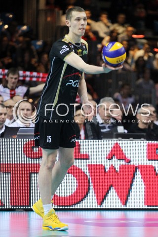  18.01.2014 RZESZOW <br />SIATKOWKA PLUS LIGA 2013/2014 MEN VOLLEYBALL POLAND POLISH PLUSLIGA LEAGUE SEASON 2013/2014 <br />MECZ ASSECO RESOVIA RZESZOW - PGE SKRA BELCHATOW <br />N/Z ALEKSA BRDJOVIC SYLWETKA <br /> 