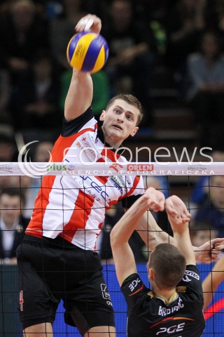 18.01.2014 RZESZOW <br />SIATKOWKA PLUS LIGA 2013/2014 MEN VOLLEYBALL POLAND POLISH PLUSLIGA LEAGUE SEASON 2013/2014 <br />MECZ ASSECO RESOVIA RZESZOW - PGE SKRA BELCHATOW <br />N/Z PIOTR NOWAKOWSKI <br /> 