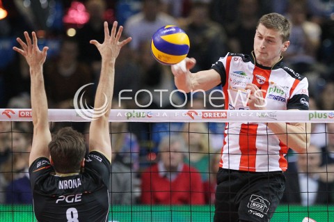  18.01.2014 RZESZOW <br />SIATKOWKA PLUS LIGA 2013/2014 MEN VOLLEYBALL POLAND POLISH PLUSLIGA LEAGUE SEASON 2013/2014 <br />MECZ ASSECO RESOVIA RZESZOW - PGE SKRA BELCHATOW <br />N/Z PIOTR NOWAKOWSKI ANDRZEJ WRONA <br /> 