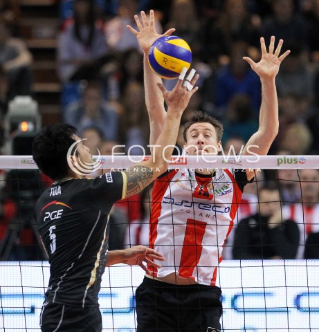  18.01.2014 RZESZOW <br />SIATKOWKA PLUS LIGA 2013/2014 MEN VOLLEYBALL POLAND POLISH PLUSLIGA LEAGUE SEASON 2013/2014 <br />MECZ ASSECO RESOVIA RZESZOW - PGE SKRA BELCHATOW <br />N/Z JOCHEN SCHOPS SAMUEL TUIA <br /> 