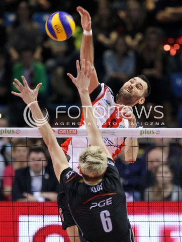  18.01.2014 RZESZOW <br />SIATKOWKA PLUS LIGA 2013/2014 MEN VOLLEYBALL POLAND POLISH PLUSLIGA LEAGUE SEASON 2013/2014 <br />MECZ ASSECO RESOVIA RZESZOW - PGE SKRA BELCHATOW <br />N/Z GRZEGORZ KOSOK KAROL KLOS <br /> 