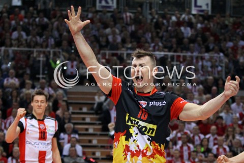  18.01.2014 RZESZOW <br />SIATKOWKA PLUS LIGA 2013/2014 MEN VOLLEYBALL POLAND POLISH PLUSLIGA LEAGUE SEASON 2013/2014 <br />MECZ ASSECO RESOVIA RZESZOW - PGE SKRA BELCHATOW <br />N/Z KRZYSZTOF IGNACZAK RADOSC EMOCJE   <br /> 