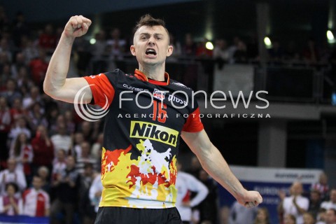  18.01.2014 RZESZOW <br />SIATKOWKA PLUS LIGA 2013/2014 MEN VOLLEYBALL POLAND POLISH PLUSLIGA LEAGUE SEASON 2013/2014 <br />MECZ ASSECO RESOVIA RZESZOW - PGE SKRA BELCHATOW <br />N/Z KRZYSZTOF IGNACZAK RADOSC EMOCJE SYLWETKA <br /> 