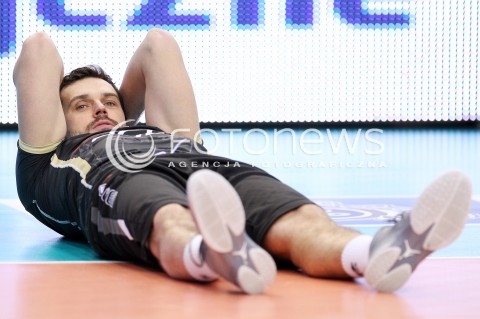  18.01.2014 RZESZOW <br />SIATKOWKA PLUS LIGA 2013/2014 MEN VOLLEYBALL POLAND POLISH PLUSLIGA LEAGUE SEASON 2013/2014 <br />MECZ ASSECO RESOVIA RZESZOW - PGE SKRA BELCHATOW <br />N/Z DANIEL PLINSKI SYLWETKA<br /> 