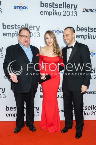  28.01.2014 WARSZAWA <br />BESTSELLERY EMPIKU 2013<br />N/Z EWA CHODAKOWSKA LEFTERIS KAVOUKIS RYSZARD KALISZ<br /> 