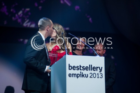  28.01.2014 WARSZAWA <br />BESTSELLERY EMPIKU 2013<br />N/Z  EWA CHODAKOWSKA LEFTERIS KAVOUKIS<br /> 