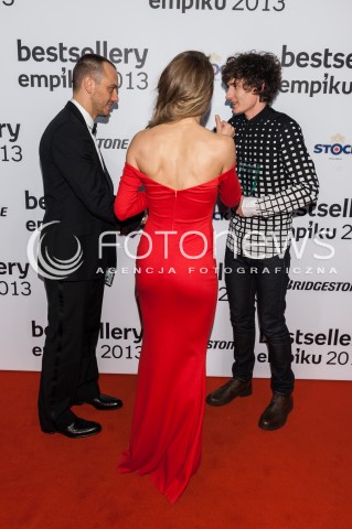  28.01.2014 WARSZAWA <br />BESTSELLERY EMPIKU 2013<br />N/Z  EWA CHODAKOWSKA LEFTERIS KAVOUKIS DAWID PODSIADLO<br /> 