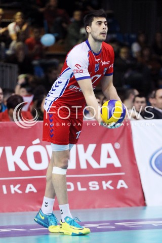  29.01.2014 RZESZOW <br />SIATKOWKA PLUS LIGA 2013/2014 MEN VOLLEYBALL POLAND POLISH PLUSLIGA LEAGUE SEASON 2013/2014 <br />MECZ ASSECO RESOVIA RZESZOW - EFFECTOR KIELCE<br />N/Z BRUNO ROMANUTTI SYLWETKA <br /> 