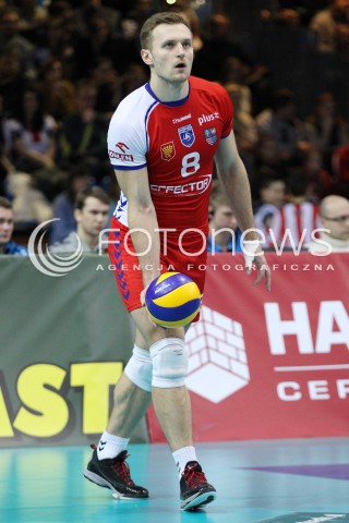  29.01.2014 RZESZOW <br />SIATKOWKA PLUS LIGA 2013/2014 MEN VOLLEYBALL POLAND POLISH PLUSLIGA LEAGUE SEASON 2013/2014 <br />MECZ ASSECO RESOVIA RZESZOW - EFFECTOR KIELCE<br />N/Z ADRIAN STASZEWSKI SYLWETKA <br /> 
