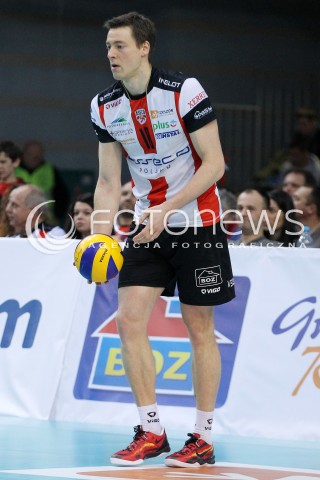  29.01.2014 RZESZOW <br />SIATKOWKA PLUS LIGA 2013/2014 MEN VOLLEYBALL POLAND POLISH PLUSLIGA LEAGUE SEASON 2013/2014 <br />MECZ ASSECO RESOVIA RZESZOW - EFFECTOR KIELCE<br />N/Z JOCHEN SCHOPS SYLWETKA <br /> 