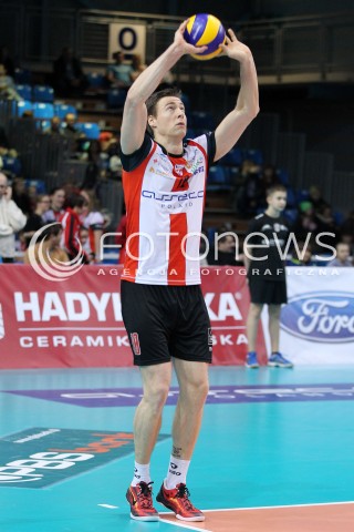  29.01.2014 RZESZOW <br />SIATKOWKA PLUS LIGA 2013/2014 MEN VOLLEYBALL POLAND POLISH PLUSLIGA LEAGUE SEASON 2013/2014 <br />MECZ ASSECO RESOVIA RZESZOW - EFFECTOR KIELCE<br />N/Z JOCHEN SCHOPS SYLWETKA <br /> 