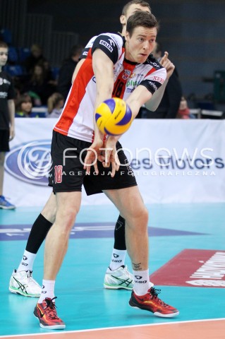  29.01.2014 RZESZOW <br />SIATKOWKA PLUS LIGA 2013/2014 MEN VOLLEYBALL POLAND POLISH PLUSLIGA LEAGUE SEASON 2013/2014 <br />MECZ ASSECO RESOVIA RZESZOW - EFFECTOR KIELCE<br />N/Z JOCHEN SCHOPS SYLWETKA <br /> 
