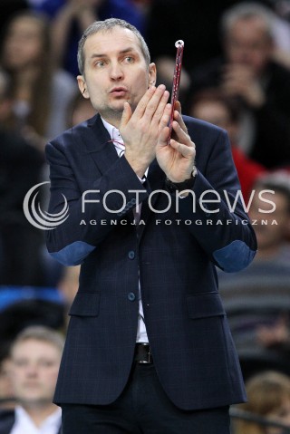  29.01.2014 RZESZOW <br />SIATKOWKA PLUS LIGA 2013/2014 MEN VOLLEYBALL POLAND POLISH PLUSLIGA LEAGUE SEASON 2013/2014 <br />MECZ ASSECO RESOVIA RZESZOW - EFFECTOR KIELCE<br />N/Z ANDRZEJ KOWAL TRENER ( HEAD COACH ) SYLWETKA <br /> 