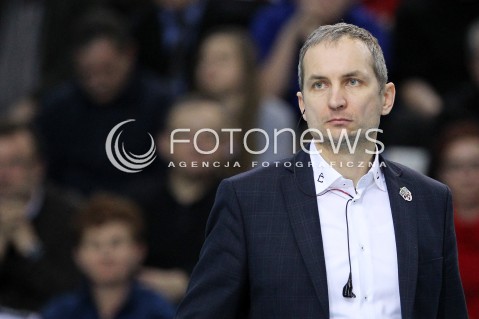  29.01.2014 RZESZOW <br />SIATKOWKA PLUS LIGA 2013/2014 MEN VOLLEYBALL POLAND POLISH PLUSLIGA LEAGUE SEASON 2013/2014 <br />MECZ ASSECO RESOVIA RZESZOW - EFFECTOR KIELCE<br />N/Z ANDRZEJ KOWAL TRENER ( HEAD COACH ) SYLWETKA <br /> 