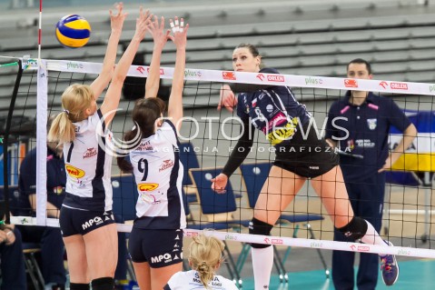  03.02.2014 LODZ SIATKOWKA ORLEN LIGA SEZON 2013/2014 VOLLEYBALL POLISH SEASON BEEF MASTER BUDOWLANI LODZ - TAURON MKS DABROWA GORNICZA N/Z KATARZYNA ZAROSLINSKA  