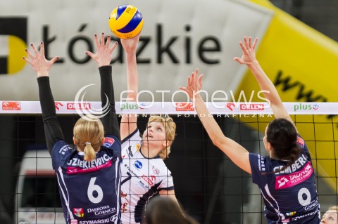  03.02.2014 LODZ SIATKOWKA ORLEN LIGA SEZON 2013/2014 VOLLEYBALL POLISH SEASON BEEF MASTER BUDOWLANI LODZ - TAURON MKS DABROWA GORNICZA N/Z NATALIA NUSZEL  