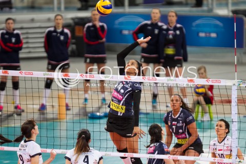  03.02.2014 LODZ SIATKOWKA ORLEN LIGA SEZON 2013/2014 VOLLEYBALL POLISH SEASON BEEF MASTER BUDOWLANI LODZ - TAURON MKS DABROWA GORNICZA N/Z RACHAEL ADAMS  