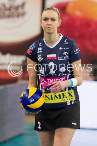  03.02.2014 LODZ SIATKOWKA ORLEN LIGA SEZON 2013/2014 VOLLEYBALL POLISH SEASON BEEF MASTER BUDOWLANI LODZ - TAURON MKS DABROWA GORNICZA N/Z JOANNA STANIUCHA-SZCZUREK SYLWETKA  