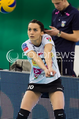  03.02.2014 LODZ SIATKOWKA ORLEN LIGA SEZON 2013/2014 VOLLEYBALL POLISH SEASON BEEF MASTER BUDOWLANI LODZ - TAURON MKS DABROWA GORNICZA N/Z KRYSTYNA STRASZ SYLWETKA  