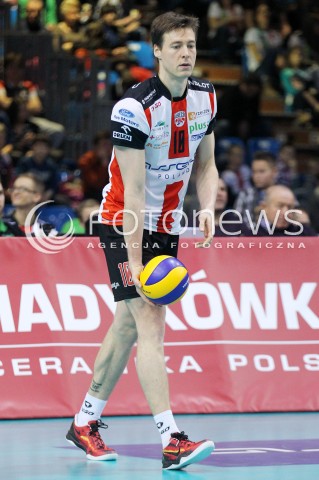  08.02.2014 RZESZOW <br />SIATKOWKA PLUS LIGA 2013/2014 MEN VOLLEYBALL POLAND POLISH PLUSLIGA LEAGUE SEASON 2013/2014 <br />MECZ ASSECO RESOVIA RZESZOW - AZS CZESTOCHOWA<br />N/Z JOCHEN SCHOPS SYLWETKA <br /> 