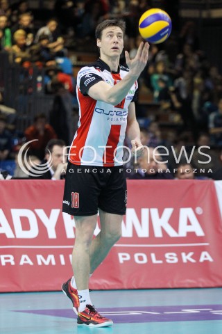  08.02.2014 RZESZOW <br />SIATKOWKA PLUS LIGA 2013/2014 MEN VOLLEYBALL POLAND POLISH PLUSLIGA LEAGUE SEASON 2013/2014 <br />MECZ ASSECO RESOVIA RZESZOW - AZS CZESTOCHOWA<br />N/Z JOCHEN SCHOPS SYLWETKA <br /> 