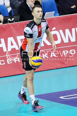  08.02.2014 RZESZOW <br />SIATKOWKA PLUS LIGA 2013/2014 MEN VOLLEYBALL POLAND POLISH PLUSLIGA LEAGUE SEASON 2013/2014 <br />MECZ ASSECO RESOVIA RZESZOW - AZS CZESTOCHOWA<br />N/Z PAUL LOTMAN SYLWETKA <br /> 