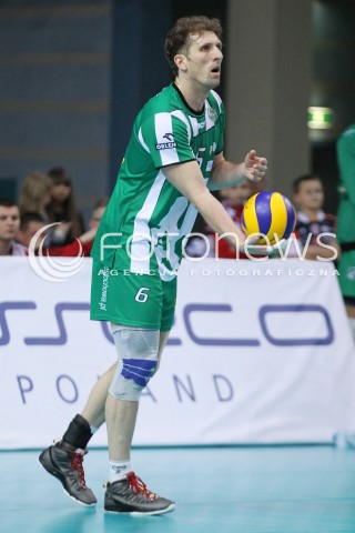  08.02.2014 RZESZOW <br />SIATKOWKA PLUS LIGA 2013/2014 MEN VOLLEYBALL POLAND POLISH PLUSLIGA LEAGUE SEASON 2013/2014 <br />MECZ ASSECO RESOVIA RZESZOW - AZS CZESTOCHOWA<br />N/Z DAWID MUREK SYLWETKA <br /> 