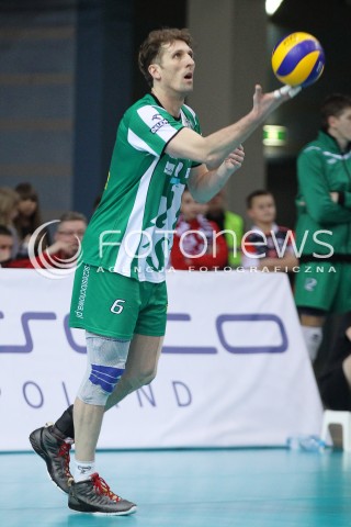  08.02.2014 RZESZOW <br />SIATKOWKA PLUS LIGA 2013/2014 MEN VOLLEYBALL POLAND POLISH PLUSLIGA LEAGUE SEASON 2013/2014 <br />MECZ ASSECO RESOVIA RZESZOW - AZS CZESTOCHOWA<br />N/Z DAWID MUREK SYLWETKA <br /> 