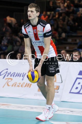  08.02.2014 RZESZOW <br />SIATKOWKA PLUS LIGA 2013/2014 MEN VOLLEYBALL POLAND POLISH PLUSLIGA LEAGUE SEASON 2013/2014 <br />MECZ ASSECO RESOVIA RZESZOW - AZS CZESTOCHOWA<br />N/Z PIOTR NOWAKOWSKI SYLWETKA <br /> 