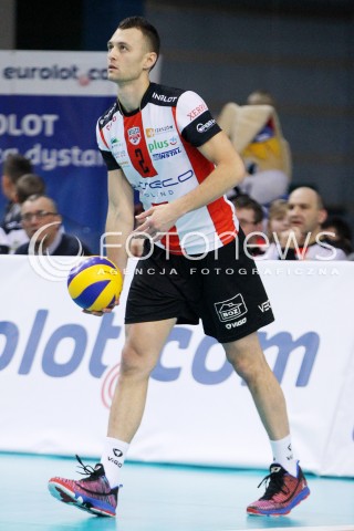  08.02.2014 RZESZOW <br />SIATKOWKA PLUS LIGA 2013/2014 MEN VOLLEYBALL POLAND POLISH PLUSLIGA LEAGUE SEASON 2013/2014 <br />MECZ ASSECO RESOVIA RZESZOW - AZS CZESTOCHOWA<br />N/Z PAUL LOTMAN SYLWETKA <br /> 