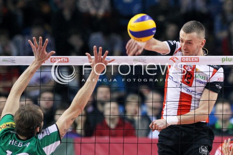 08.02.2014 RZESZOW <br />SIATKOWKA PLUS LIGA 2013/2014 MEN VOLLEYBALL POLAND POLISH PLUSLIGA LEAGUE SEASON 2013/2014 <br />MECZ ASSECO RESOVIA RZESZOW - AZS CZESTOCHOWA<br />N/Z LUKASZ PERLOWSKI<br /> 