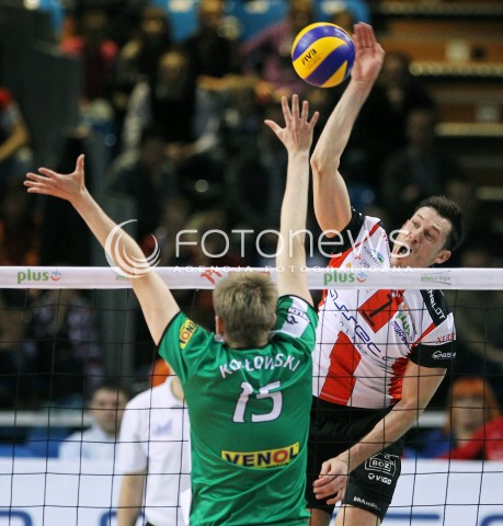  08.02.2014 RZESZOW <br />SIATKOWKA PLUS LIGA 2013/2014 MEN VOLLEYBALL POLAND POLISH PLUSLIGA LEAGUE SEASON 2013/2014 <br />MECZ ASSECO RESOVIA RZESZOW - AZS CZESTOCHOWA<br />N/Z OLIEG ACHREM ALEH AKHREM MICHAL KOZLOWSKI <br /> 