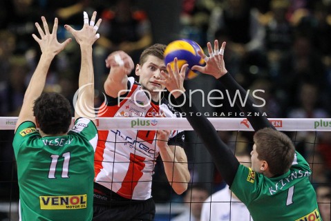  08.02.2014 RZESZOW <br />SIATKOWKA PLUS LIGA 2013/2014 MEN VOLLEYBALL POLAND POLISH PLUSLIGA LEAGUE SEASON 2013/2014 <br />MECZ ASSECO RESOVIA RZESZOW - AZS CZESTOCHOWA<br />N/Z PIOTR NOWAKOWSKI <br /> 