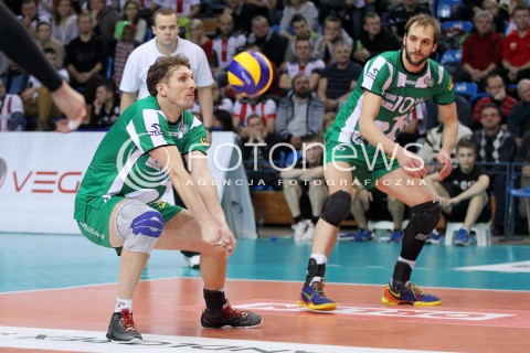  08.02.2014 RZESZOW <br />SIATKOWKA PLUS LIGA 2013/2014 MEN VOLLEYBALL POLAND POLISH PLUSLIGA LEAGUE SEASON 2013/2014 <br />MECZ ASSECO RESOVIA RZESZOW - AZS CZESTOCHOWA<br />N/Z DAWID MUREK MILOSZ HEBDA <br /> 