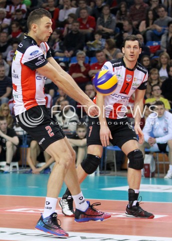  08.02.2014 RZESZOW <br />SIATKOWKA PLUS LIGA 2013/2014 MEN VOLLEYBALL POLAND POLISH PLUSLIGA LEAGUE SEASON 2013/2014 <br />MECZ ASSECO RESOVIA RZESZOW - AZS CZESTOCHOWA<br />N/Z PAUL LOTMAN OLIEG ACHREM ALEH AKHREM <br /> 
