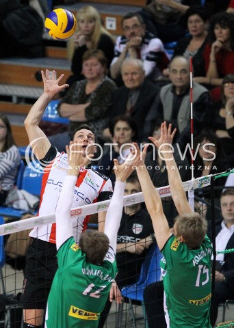  08.02.2014 RZESZOW <br />SIATKOWKA PLUS LIGA 2013/2014 MEN VOLLEYBALL POLAND POLISH PLUSLIGA LEAGUE SEASON 2013/2014 <br />MECZ ASSECO RESOVIA RZESZOW - AZS CZESTOCHOWA<br />N/Z OLIEG ACHREM ALEH AKHREM WOJCIECH KAZMIERCZAK MICHAL KOZLOWSKI <br /> 