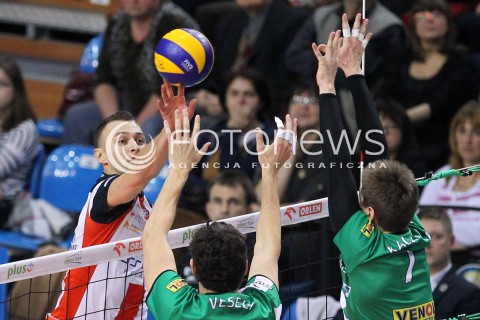  08.02.2014 RZESZOW <br />SIATKOWKA PLUS LIGA 2013/2014 MEN VOLLEYBALL POLAND POLISH PLUSLIGA LEAGUE SEASON 2013/2014 <br />MECZ ASSECO RESOVIA RZESZOW - AZS CZESTOCHOWA<br />N/Z PAUL LOTMAN <br /> 